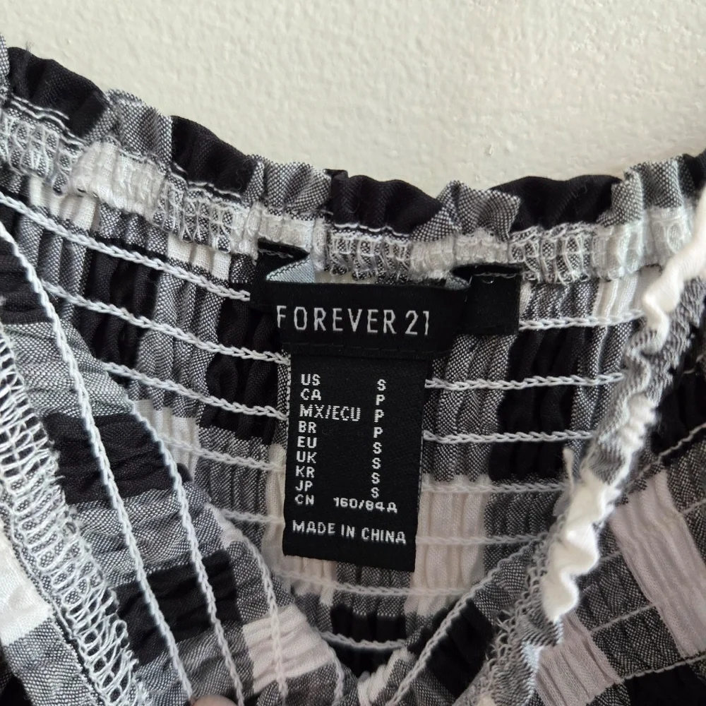 Gingham Ruffle Mini Dress - Picture 8 of 10